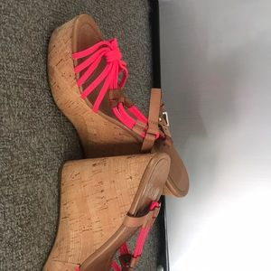 Coach Shoes - Coach wedge platform sandals hot pink Coach Shoes - Coach wedge platform sandals hot pink